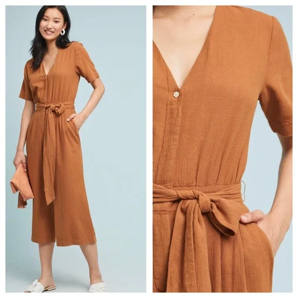 HTF NWT ANTHROPOLOGIE Bella Jumpsuit - Picture 3 of 8